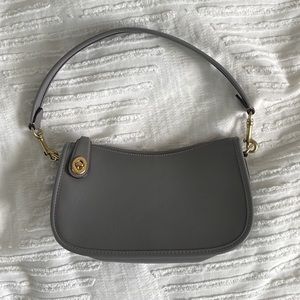 Coach Women's Gray The Originals Glovetanned Leather Swinger